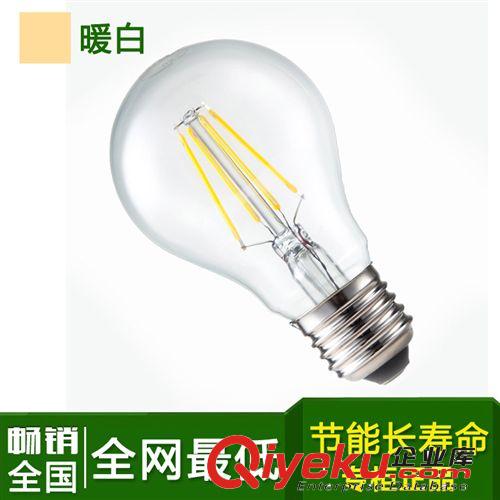 鎢絲球泡 【廠家直銷】新款燈泡LED燈絲尖泡拉尾3.6W鎢絲燈 360度發光球泡