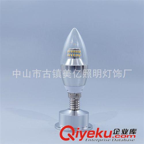 LED蠟燭燈 5W LED 蠟燭燈泡360度無縫發(fā)光5瓦 尖泡拉尾 玉米蠟燭燈E14 3