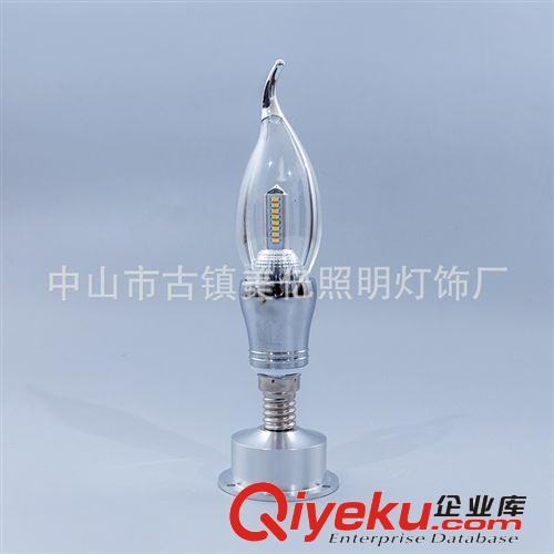 LED蠟燭燈 廠家直銷 LED 3w尖泡 水晶燈專用E14E27LED蠟燭燈 led燈泡 5