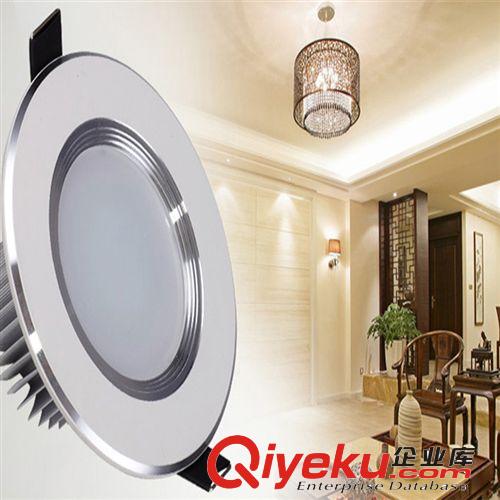 LED筒燈 火熱暢銷 新款LED燈具 LED筒燈3W白漆三色調光筒燈明暗調光天花燈原始圖片3