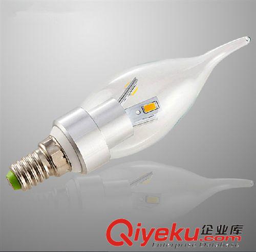 LED拉尾燈 廠家直銷 LED蠟燭燈球泡燈  水晶燈專用燈泡LED尖泡、LED拉尾燈原始圖片2