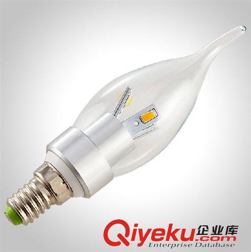 LED拉尾燈 廠家直銷 LED蠟燭燈球泡燈  水晶燈專用燈泡LED尖泡、LED拉尾燈原始圖片3
