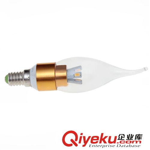 LED蠟燭燈 智多邦廠家直銷 LED拉尾泡 鋁材大功率蠟燭燈 3W節(jié)能蠟燭燈
