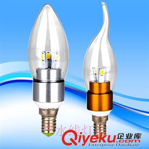 LED蠟燭燈 廠家直銷(xiāo) LED蠟燭燈3w 尖泡 水晶燈專(zhuān)用E14 27 led三叉蠟燭燈