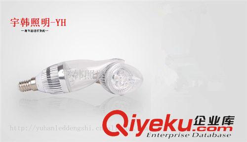 LED蠟燭燈 LED 3W 蠟燭燈 金色 拉尾 帶導(dǎo)光柱 經(jīng)過(guò)沖壓老化