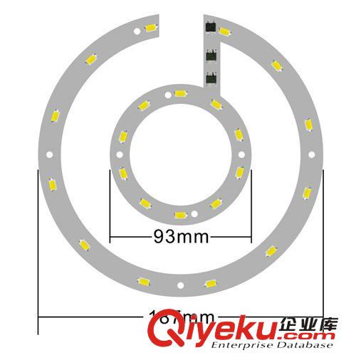 LED 免驅(qū)燈板 廠家直銷 吸頂燈面包燈配件12WLED5730貼片燈板套件吸頂燈原始圖片3