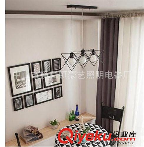 歐式照明 現代簡約鐵藝四方鐵線壁燈韓式田園壁燈美式客廳燈過道壁燈911-3原始圖片2