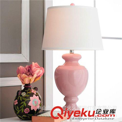 現(xiàn)代臺(tái)燈 新款上市地中海宜家臺(tái)燈 現(xiàn)代臥室床頭創(chuàng)意湖藍(lán)色玻璃書(shū)桌臺(tái)燈原始圖片2
