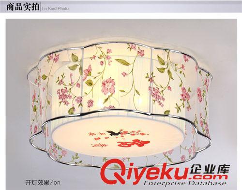 布藝吸頂燈 品盛燈飾 現(xiàn)代拉絲燈 臥室客廳溫馨浪漫吸頂燈 新款現(xiàn)貨熱賣原始圖片2