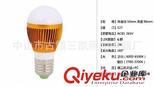 常規(guī)車鋁球泡套件 【3w】廠家直銷供應(yīng)3W5W7W球泡外殼LED球泡燈外殼套件原始圖片3