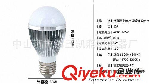 常規(guī)車鋁球泡套件 【5w】廠家直銷供應(yīng)3W5W7W球泡外殼LED車鋁球泡燈外殼套件