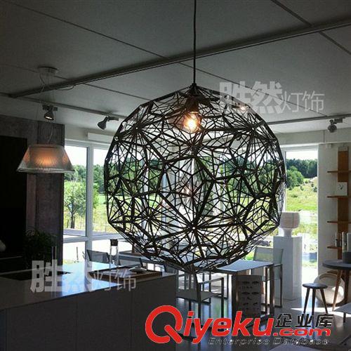 促銷專區(qū) Tom Dixon 不銹鋼雕刻蝕刻 多邊形 Eath Light Web吊燈