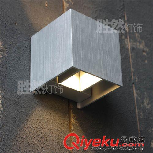 戶外燈飾 勝然燈飾 設(shè)計(jì)師{sx} 高品質(zhì)LED方形COB 上下照2*3W可調(diào)戶外壁燈原始圖片2
