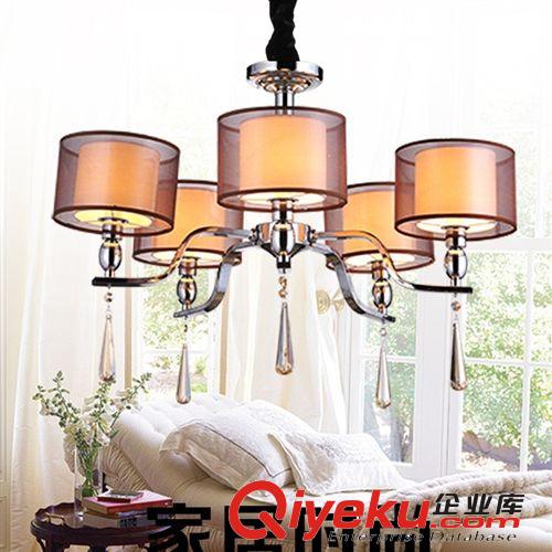 歐式吊燈 柏森 簡(jiǎn)約現(xiàn)代大氣客廳燈具 歐式水晶吊燈溫馨臥室燈飾 餐廳燈811原始圖片2