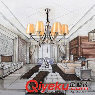歐式吊燈 柏森 現(xiàn)代簡(jiǎn)約客廳燈 臥室餐廳吊燈 創(chuàng)意簡(jiǎn)歐式LED水晶吊燈具8052原始圖片2