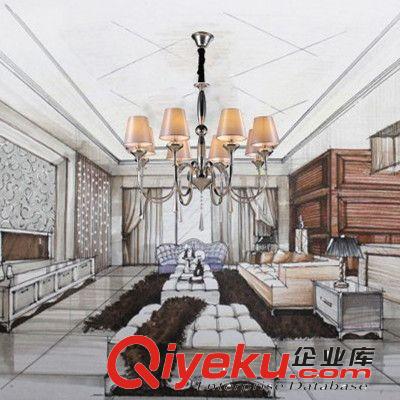 歐式吊燈 柏森 簡約現(xiàn)代簡歐吊燈 客廳燈餐廳燈 歐式水晶燈 臥室燈具8022原始圖片2