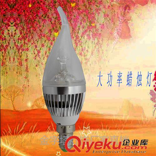 led蠟燭燈 廠家直銷 LED蠟燭燈3w 尖泡 水晶燈專用E14 27 led燈泡xscx原始圖片3