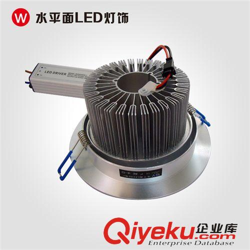 led射燈 LED天花燈 熱銷12w砂銀高光天花燈  服裝店小射燈 背景墻燈原始圖片3