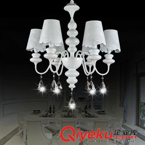 吊燈 福寶多燈飾歐式LED水晶蠟燭燈臥室客廳餐廳吊燈節(jié)能燈具/XY-173