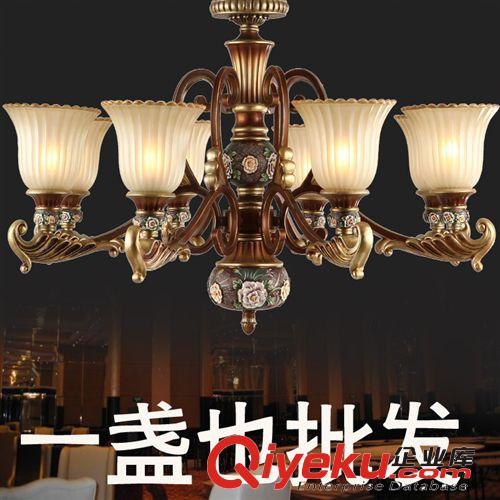 吊燈 歐式樹脂仿古8+4酒店別墅gd大氣大吊燈，雙層客廳大吊燈