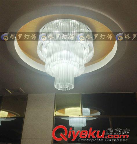 豪華家居燈飾專區 LED客廳臥室吸頂燈酒店工程燈不銹鋼售樓部會所賓館大堂水晶燈原始圖片2