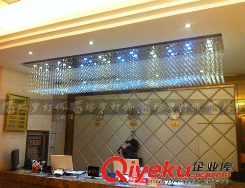 酒店工程水晶燈飾專區 簡約長方形水晶燈客廳燈具大氣led臥室燈飾異形酒店工程吸頂燈原始圖片2