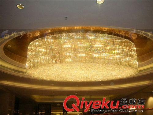 酒店工程水晶燈飾專區(qū) 豪華別墅大客廳水晶吸頂燈gd會所賓館大堂燈具大型酒店工程燈