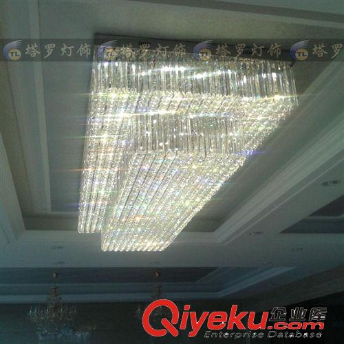 酒店工程水晶燈飾專區(qū) tj豪華大氣客廳燈雙層臥室水晶吸頂燈酒店工程燈會(huì)所大堂燈飾