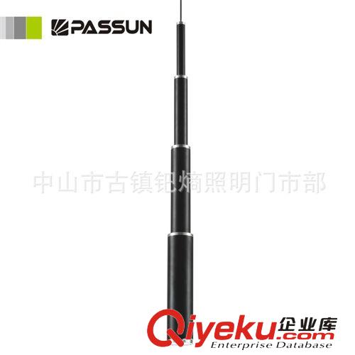 LED吊燈 LED圓桿LED3W長桿鋁質黑色吊燈現代簡易 餐廳咖啡廳吧臺燈