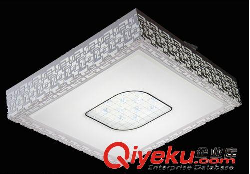 現代鐵藝吸頂燈 廠家直銷批發方形 LED節能 吸頂燈 客廳 臥室燈鐵藝亞克力 室內原始圖片3