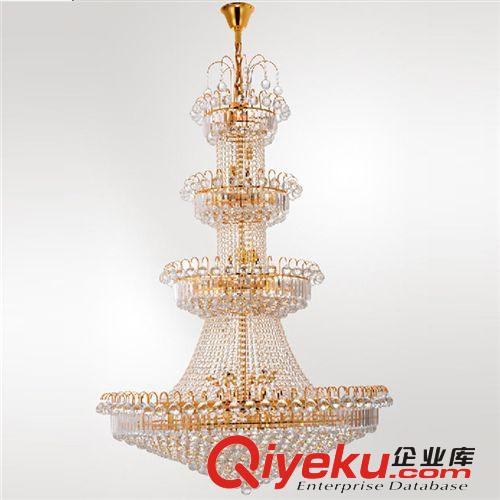 吊燈 廠家直銷店復式樓客廳水晶燈具別墅大吊燈樓中樓吊燈梯酒店工程燈原始圖片3