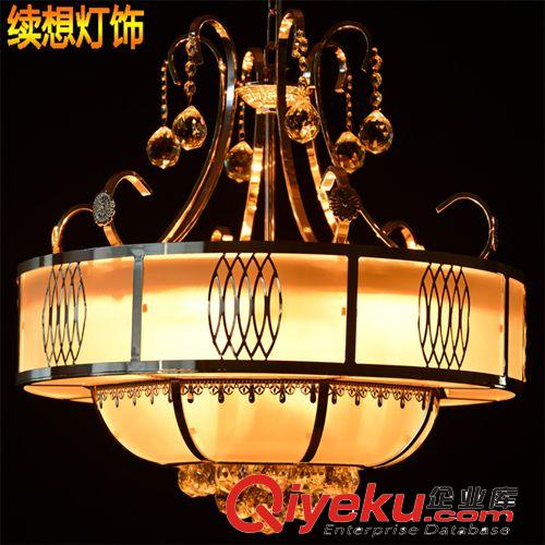 新品發(fā)布 14年新款S金水晶餐吊燈酒店工程吊燈客廳水晶吊燈仿中式吊燈批發(fā)原始圖片2