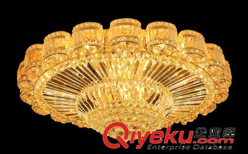 酒店大堂工程燈 奢華gd酒店工程金色客廳臥室餐廳水晶燈吸頂燈飾燈具原始圖片2