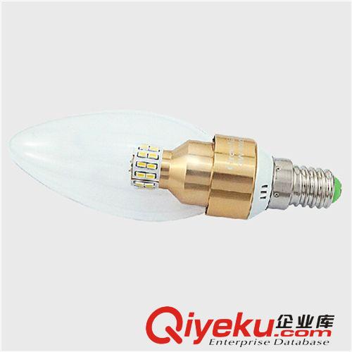 3W-15WLED球泡 宇軒照明 E14LED蠟燭燈泡 蠟燭水晶燈專用3W原始圖片3