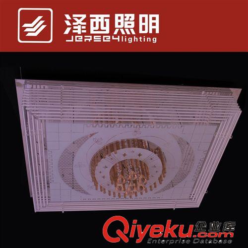 蠟燭水晶燈 廠家新款LED現(xiàn)代低壓時尚大氣好賣平板簡約客廳書房餐廳吊燈d028原始圖片2