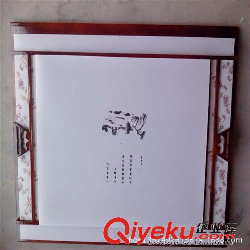 LED羊皮燈 廠家直銷木藝LED吸頂燈中式現代實木羊皮燈{zx1}款精美大雕花