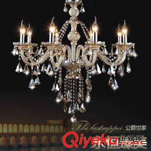 歐式蠟燭客廳燈 廠家直銷品牌進口埃及水晶吊燈飾 歐式客廳餐廳臥室蠟燭燈具原始圖片2