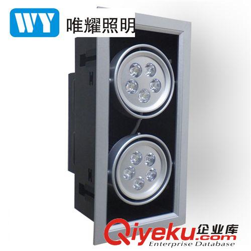 LED豆膽燈 廠家直銷單頭 雙頭 三頭5W LED格柵燈 豆膽燈 天花燈 LED射燈原始圖片2