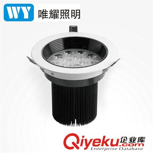 天花燈黑白款 廠家熱銷 led高光天花燈15w led天花燈 質(zhì)量保證 led射燈原始圖片2