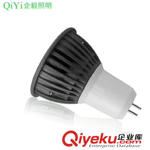 LED燈杯 出口zgLED燈杯企毅照明UG10MR16E27可調光壓鑄車鋁COB燈杯3W原始圖片3