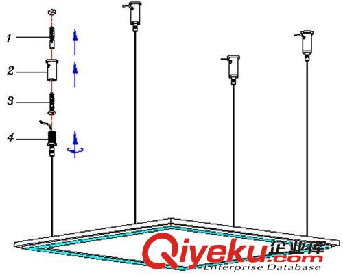 LED室內(nèi)商業(yè)照明 LED面板燈，600*1200，70-80W，3014貼片，懸掛式平板燈原始圖片3