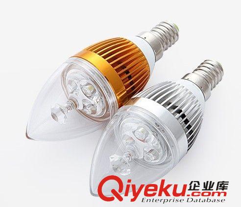 LED蜡烛灯套件 供应3W带导光柱E27/E14/3W蜡烛灯外壳/LED尖泡3W外壳套件