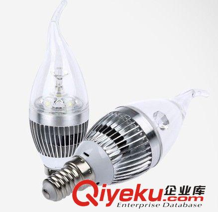 LED蜡烛灯套件 供应3W/E14蜡尾带导光柱LED水晶蜡烛灯外壳套件/E27/3W蜡烛外壳