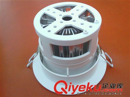 LED天花燈筒燈套件 供應2.5寸3W5W7W白色LED塑料筒燈外殼/2.5寸3-7W白色塑料筒燈套件原始圖片3