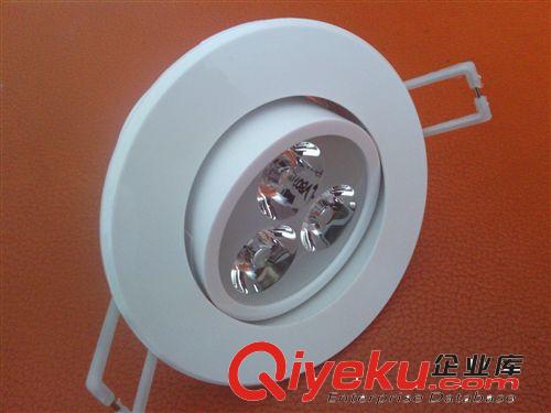 LED天花燈筒燈套件 供應3W/5W/7W白色塑料LED天花射燈外殼/4-7W LED珠寶燈外殼套件原始圖片2
