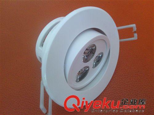 LED天花燈筒燈套件 供應3W/5W/7W白色塑料LED天花射燈外殼/4-7W LED珠寶燈外殼套件原始圖片3