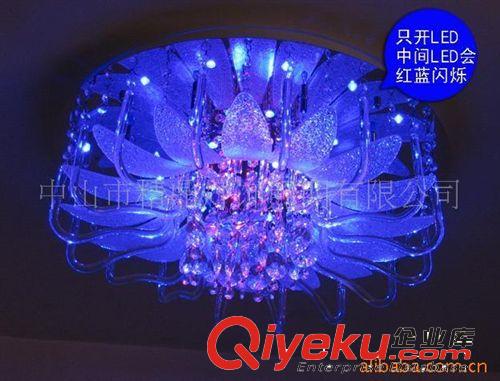 新品展示 供應圓形低壓燈 現代LED燈 客廳燈 臥室燈 60cm太陽花水晶吸頂燈原始圖片2