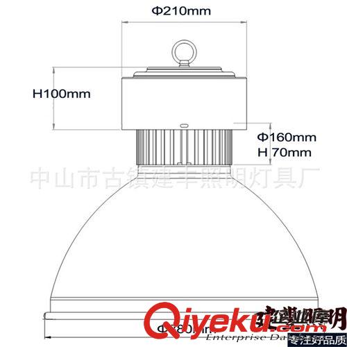  工礦燈外殼套件 【標準足30W散熱】30w工礦燈 led工礦燈外殼套件 工礦燈具配件原始圖片2