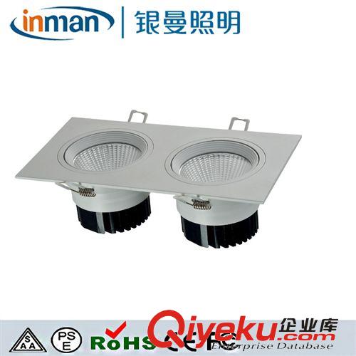 LED筒燈 LED天花燈工程zg LED節(jié)能雙頭筒燈   廠家直銷 COB   14w筒燈原始圖片2