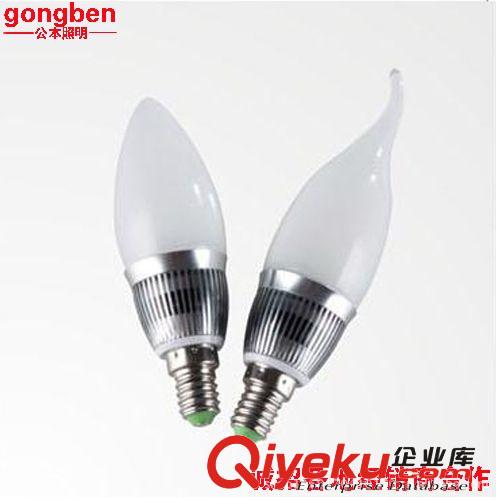 LED燈系列 【企業集采】超亮LED蠟燭拉尾燈LED尖泡燈 E14小螺口大功率3W5W